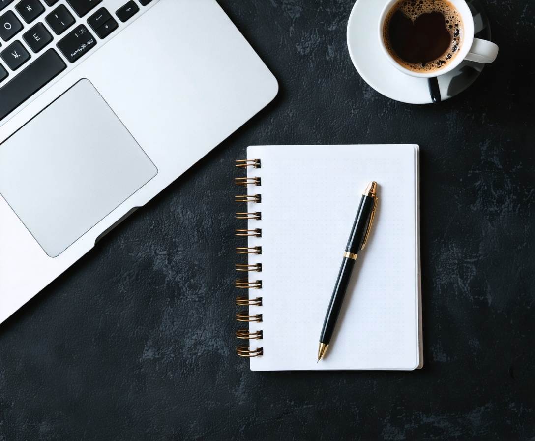 Pracovná plocha s notebookom a kávou